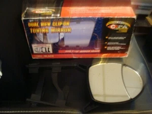 Cipa 11953 dual view clip on towing mirror (Black) Adjustable - Picture 1 of 11
