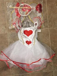Auténtico Niño ~ CUPIDO Corazón Hada Reina de Corazones Disfraz de Halloween ~ 2T 3T 4T 6 - Imagen 1 de 4