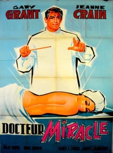 Cary Grant Jeanne Crain PEOPLE WILL TALK Mankiewicz 1951 FRENCH POSTER 47x63 - Picture 1 of 1