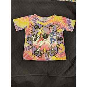 Vintage Power Rangers Tie Dye 1995 Size 4 Child T Shirt