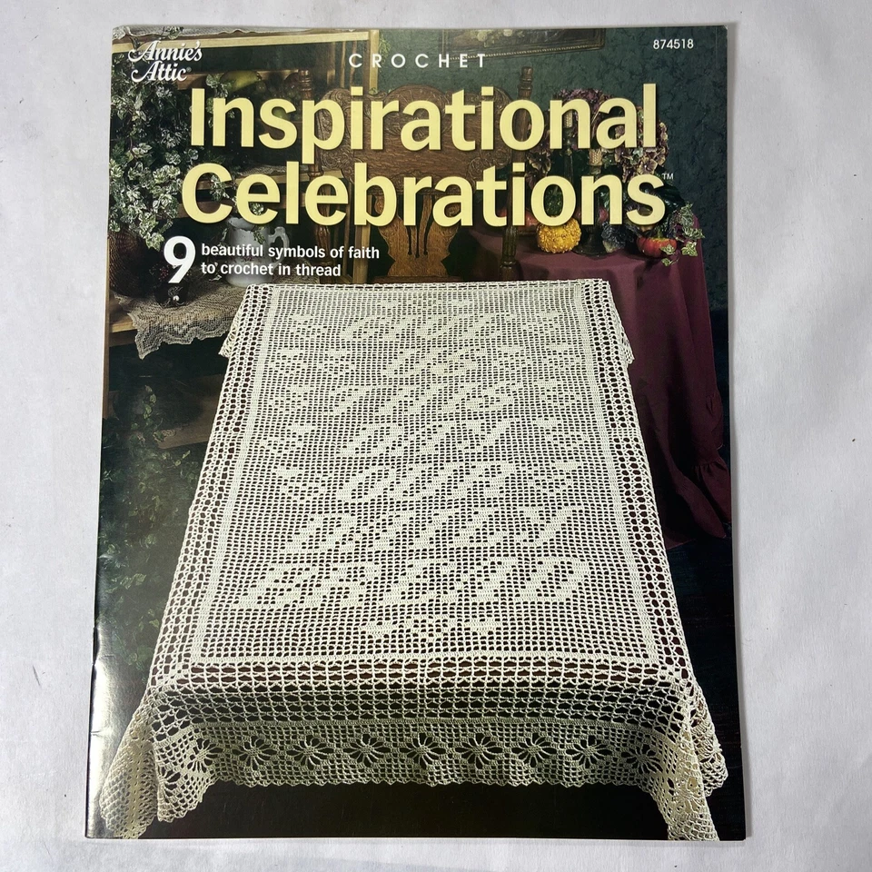 Patrón de ganchillo ático Annie's 874518 celebraciones inspiradoras 2004 Foto 1 de 4