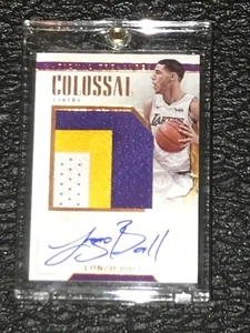 Lonzo Ball ROOKIE National Treasures 2017-18 AUTO Bronze /25 Colossal 3 cl PATCH - Bild 1 von 6