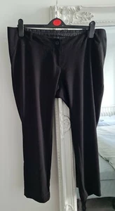 Women's Mama's & Papa's Black Maternity Smart Casual Slim Leg Trousers Size... - Picture 1 of 12