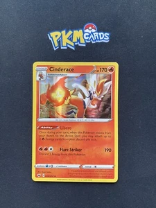 Juego de Cartas Coleccionables Pokémon Cinderace Espada y Escudo Base Set 034/202 Holo Raro LP. - Imagen 1 de 3