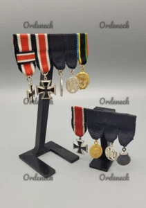 ORDENSTÄNDER - ALS DUO SET FÜR ZWEI MINIATUR ORDENSCHNALLEN DER BUNDESWEHR 57er - Picture 1 of 20
