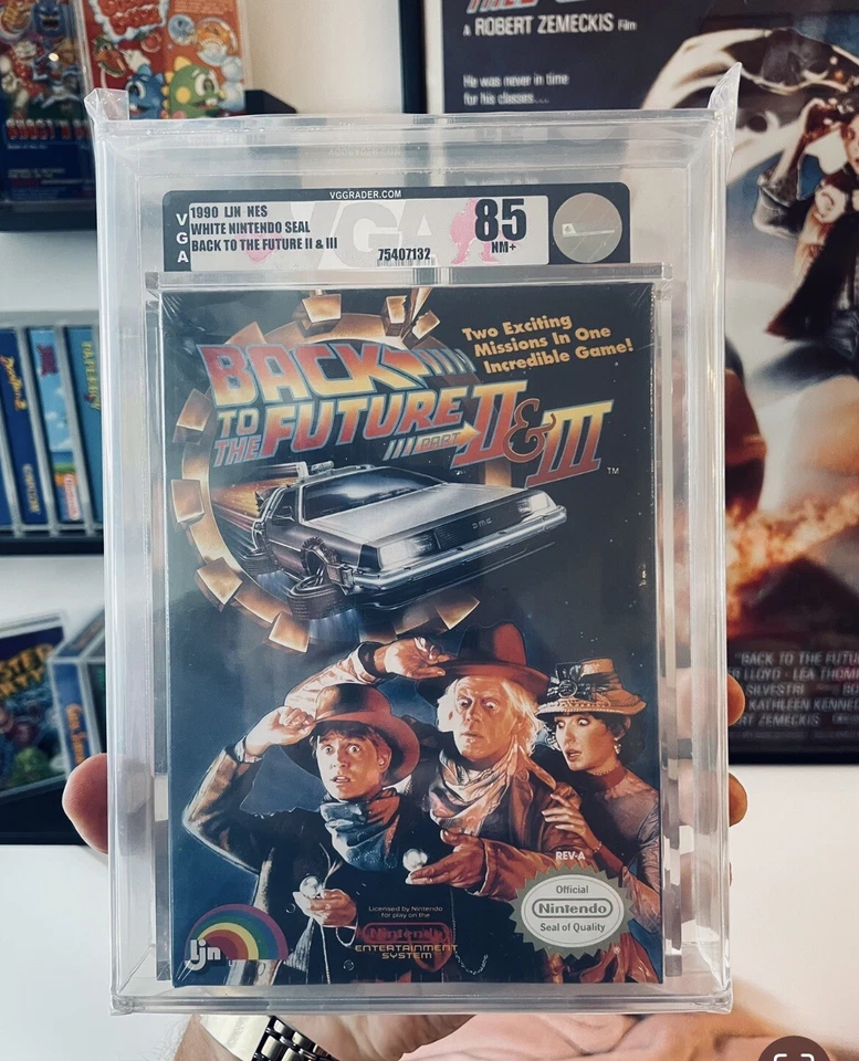 New NES Back to the Future 2 II & 3 III VGA Graded 85 Factory Sealed H-Seam 1990 - Image 1 of 1