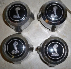 Set of 4: Ford 74-75-76-77-78 MUSTANG COBRA II WHEEL CENTER CAPS - Picture 1 of 7