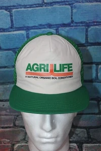 Vintage AGRILIFE Oil Conditioner Mesh Foam Snapback Trucker Hat Made in USA - Picture 1 of 3