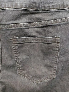 Christopher & Banks  Women Jeans Size 10 Black Stretchy 5 Pockets Elastic Waist  - Picture 1 of 10