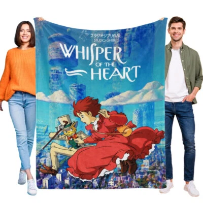 Throw Blanket For Whisper of the Heart Anime Lightweight Super Soft Flannel - Image 1 of 4