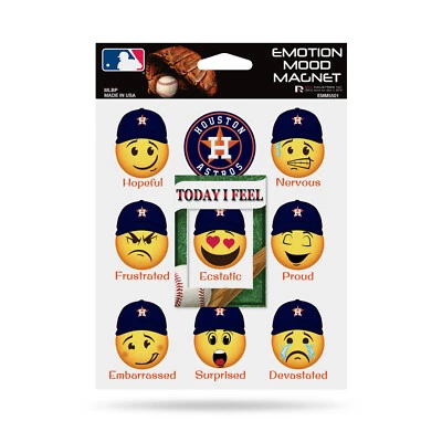 Houston Astros Emotion Mood Magnet 8 Emotions 5x6 Inches NEW Free Ship - Image 1 of 2
