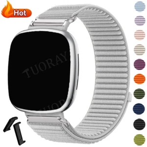 Armband Für Fitbit Versa 4/Versa 3/Sense 2 1 Nylon Loop Sportband Uhrenarmband - Bild 1 von 29