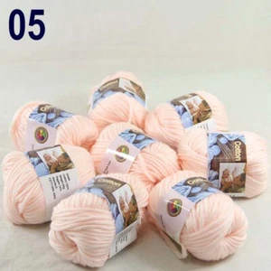 Sale lot of 8BallsX50gr Chunky Cotton Hand Knitting Yarn Rugs Blankets Crocheted - Picture 1 of 74