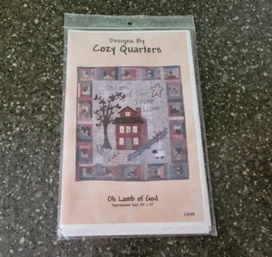 "Patrón de edredón colgante de pared Oh Lamb of God de Cozy Quarters CQ188 25"" x 27" - Imagen 1 de 2