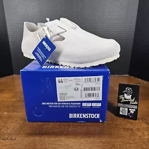 Para Hombre Birkenstock London BS Gamuza Antiguo Cuero Blanco Regular US 11 EUR 44 NUEVO - Imagen 1 de 15