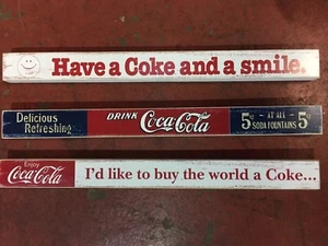 Coca-Cola Wooden Shelf Sitter Collection X 3 - Picture 1 of 4