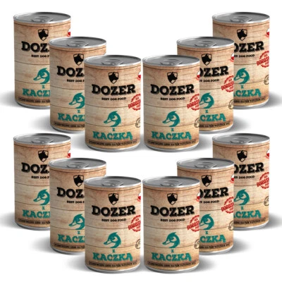 12 x 400g Hundefutter Dozer Ente Premium Nassfutter getreidefrei Dosen - Bild 1 von 4