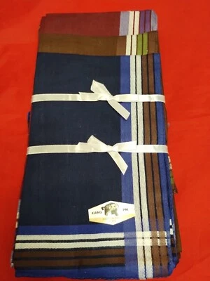 12 Mens Handkerchiefs Hankies Hankerchief Cloths 100% Pure Cotton 15"x15" #425 - Image 1 of 4