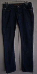 Jrs. 7 Rampage Slim Skinny Low Rise 1% Stretch Dark Blue Denim Jeans 30 x 32 - Imagen 1 de 11
