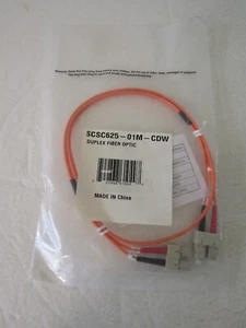 CDW 1 Meter Fiber Optic Patch Cable SC-SC Duplex SCSC625-01M-CDW - Picture 1 of 3
