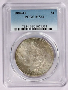 Dólar de plata Morgan MS64 1884-O PCGS $1 - Imagen 1 de 3
