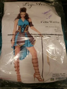 Celtic Warrior Princess Adult Halloween Costume Women's Sz Medium/Large Preowned - Picture 1 of 4