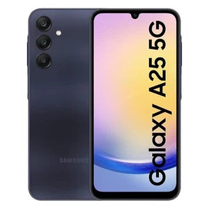 Samsung Galaxy A25 5G Blue Black 8GB 256GB Storage 50MP Factory Network Unlocked - Picture 1 of 1