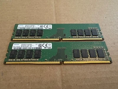 Samsung 16GB (2x8GB) DDR4 2400MHz Desktop Ram Memory (M378A1K43CB2-CRC) - Image 1 of 3