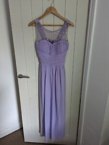 Bridesmaid Dress Lilac sequence and beads size 14 