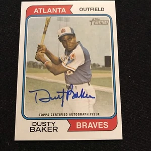 2023 Topps Heritage Dusty Baker Real One Autographs Auto #ROA-DBR Atlanta Braves - Picture 1 of 2