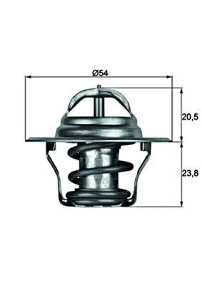 马勒发动机恒温器 适用于奥迪 Tt Roadster 尼桑 200 Sx 70-06 050121113B — 第 1/2 张图片