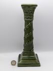 Large Green Portugal Pottery Secla Candlestick Candle Stick Holder P.3248 25cm