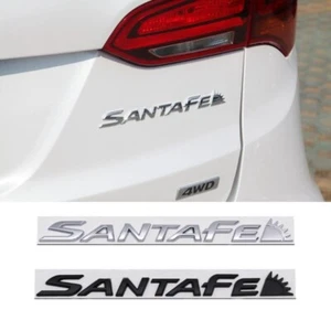 1 PIEZA para Hyundai Santa Fe logotipo emblemas traseros y adornos antes de 2017 metal - Imagen 1 de 9