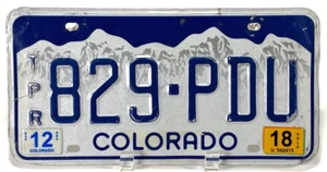 Targa Colorado - 829-PDU - Transporter TPR - Blu - Scaduta 12/18 - Foto 1 di 1