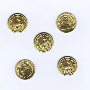 Lot de 5 PIÈCES OR KRUGERRAND 1978 - Bild 1 von 1