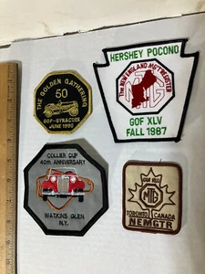 MG, MGT Auto GOF Club Patches lot of 4 - Picture 1 of 3