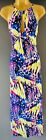 Bnwot Karen Millen Bright Print Keyhole Neck Midaxi Dress Size Uk 10