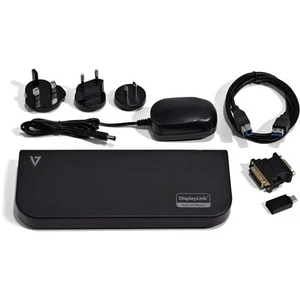 V7 USB Dual DisplayLink Docking Station - Afbeelding 1 van 8