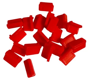 20 Piezas Silicona USB Tipo A Puerto USB Estándar-A Hembra Antipolvo Cubiertas - ROJO - Imagen 1 de 6