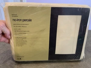 Vintage West Point by Stevens Queen Fitted Sheet Solid Color USA NEW - Picture 1 of 4