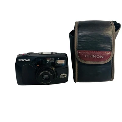 Pentax IQ Zoom EZYR 38mm 70mm Black 35mm Film Camera AF Lens Flash TESTED WORKS - Image 1 of 4