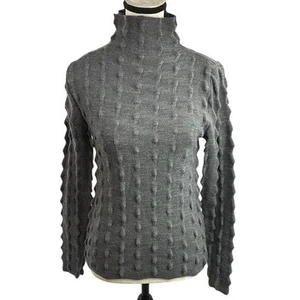 Suéter Zara Texturizado Cuello Alto Para Mujer S Gris Manga Larga Pullover Tejido Acogedor - Imagen 1 de 6