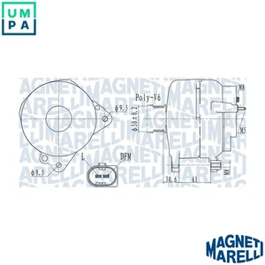 ALTERNATOR 063732118010 FOR SKODA OCTAVIA/II LAURA ROOMSTER/Praktik FABIA  VW - Picture 1 of 9