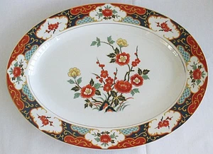 Momoyama Kyoto Fine China Porzellan Imari Stil Oval Platte für Montgomery Ward - Bild 1 von 10