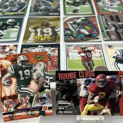 Keyshawn Johnson Lot 1996 UD CC Rookie - 2007 Topps - Rookie Base Inset NY Jets - Image 1 of 4