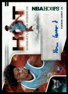 2020-21 Hoops Hot Signatures Rookies Green #41 Vernon Carey Jr. Autograph - Image 1 of 2