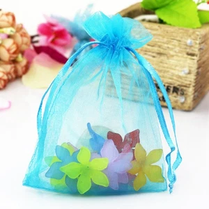 Bolsas de regalo de organza 100 piezas bolsas de caramelo con cordón bolsas de joyería transparentes para - Imagen 1 de 11