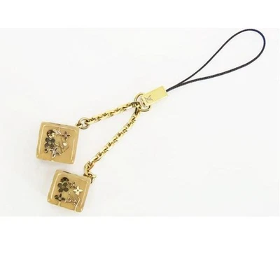 LOUIS VUITTON Correa Dije Accesorio Teléfono Inclusión Cubo Teléfono Móvil Beige  Foto 1 de 4