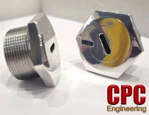Norton 06-7682 Aluminium Norton Roadholder Fork Stanchion Top Nuts CPC Specials - Picture 1 of 3