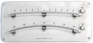 LARGE MOELLER INSTRUMENT CO. SHIPS SUBMARINE TWIN TUBE CLINOMETER LEVEL - Picture 1 of 4